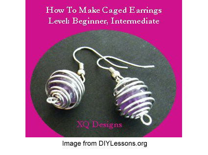 DIYLessons.org caged earrings