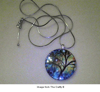 Art pendant tutorial from the Crafty B