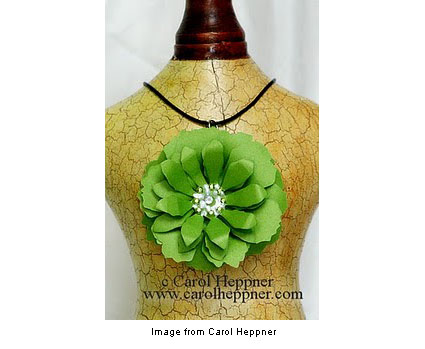 paper necklace from Carol Heppner