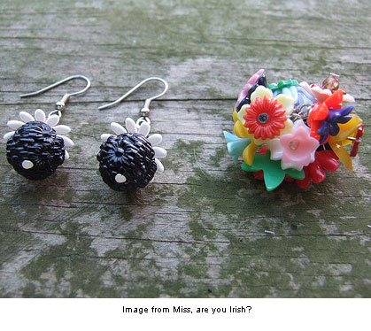 earrings and ring from Miss, are you Irish?