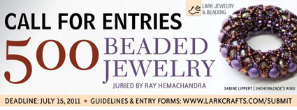 500 Beaded Jewelry call for entries banner