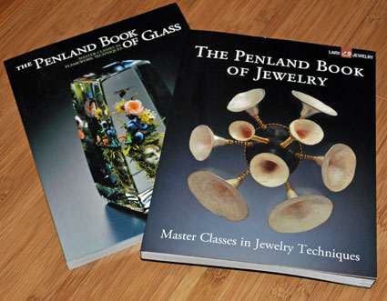 cover art of the Penland Book of Glass and the Penland Book of Jewelry