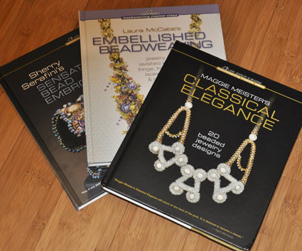 cover art for three books from the Beadweaving Master Series