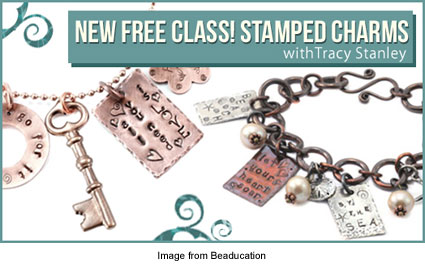 stamped charms