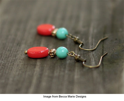 earring giveaway from Becca Marie Designs