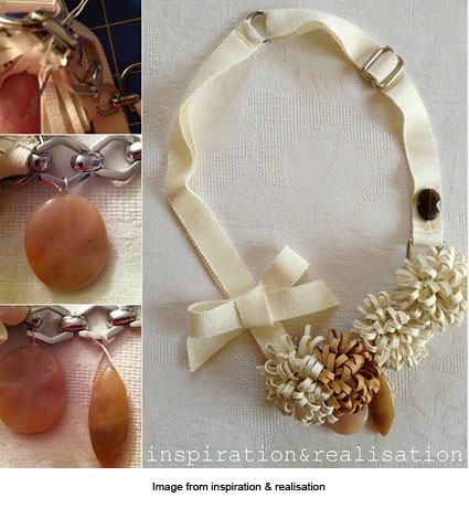 leather corsage necklace from inspiration & realisation