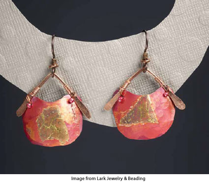 Stitched Keum Boo Earrings from Mary Hettmasperger