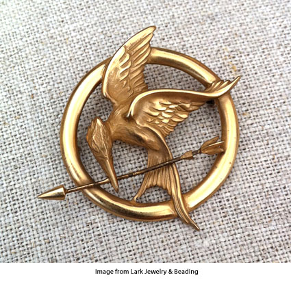 mockingjay pin from Dana Schneider