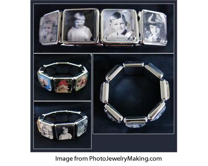 photo jewelry bracelet kits from PhotoJewelryMaking.com