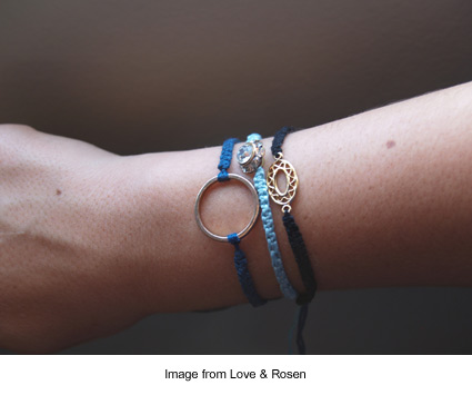 macrame bracelets from Love & Rosen