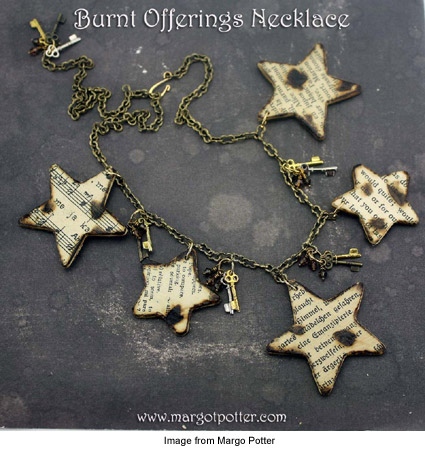 Burnt Offerings necklace from Margo Potter