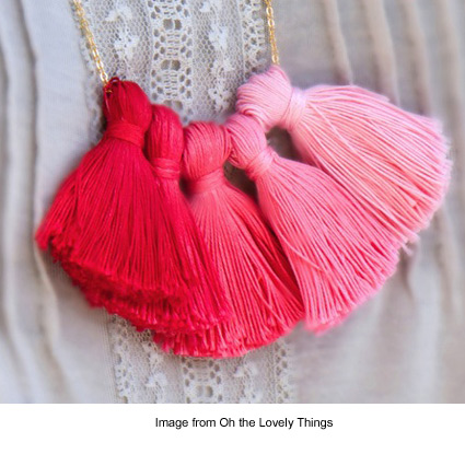 DIY Ombre Tassel Necklace from Oh the Lovely Things