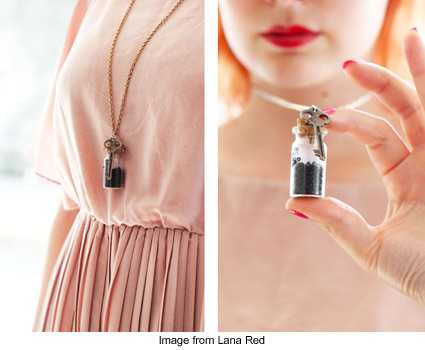 bottle necklaces from Lana Red