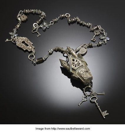 Christi Anderson's 2012 Saul Bell Design Award first-place metal clay necklace