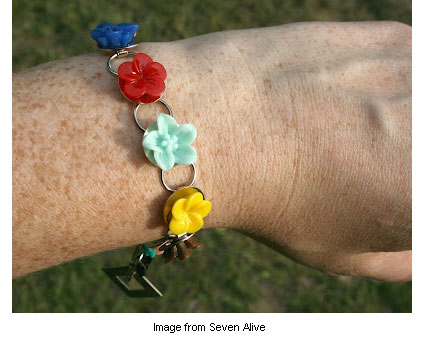 resin cabochon bracelet from Kadie at Seven Alive