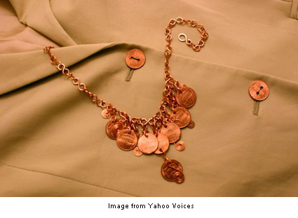 necklace made of pennies from Carol Rucker