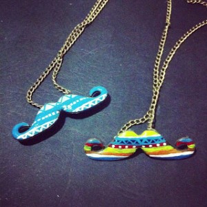 Fancy Mustache Necklaces