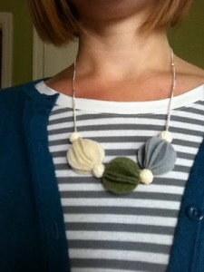 Felt Fan Necklace