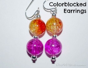 Color Block Earrings