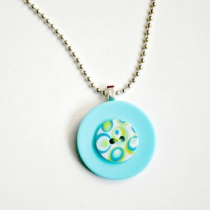 Layered Button Necklace