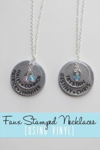 Faux Stamped Necklaces