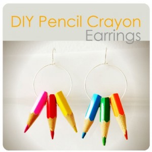 Color Pencil Earrings