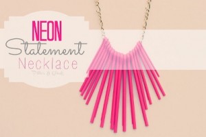 Neon Statement Necklace