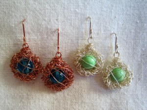 Birds Nest Earrings