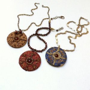 Embroidered Pendants