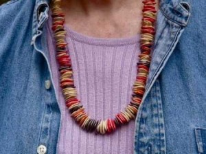 Indian Corn and Pumpkin Seed Necklace