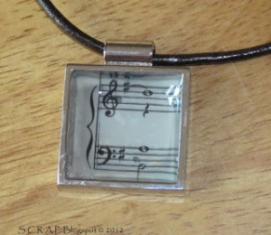 Sheet Music Pendant