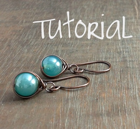 simple herringbone weave earrings tutorial