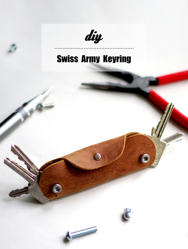 DIY Leather Swiss Army Key Ring-13