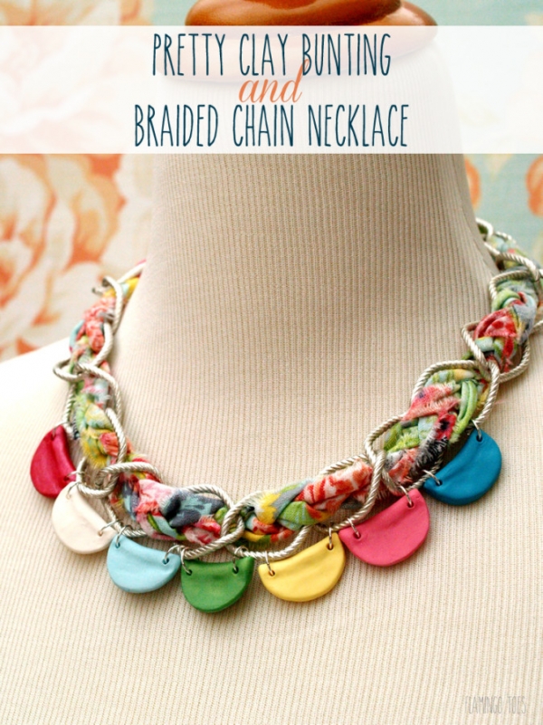 Pretty-Clay-Bunting-and-Braided-Chain-Necklace