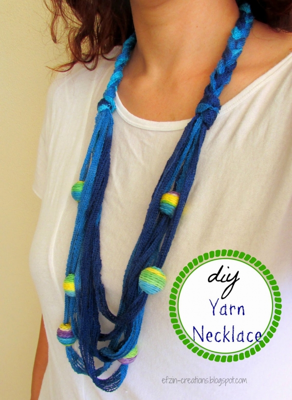 diy yarn necklace