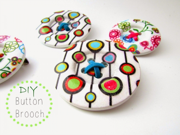 tutorial button brooch crafting