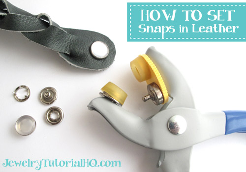 howtosetsnapsinleather