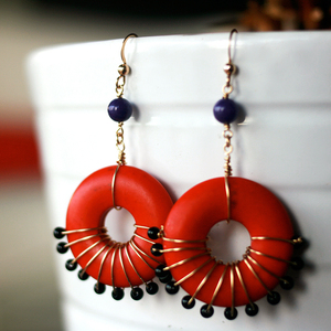 Passionate red earrings