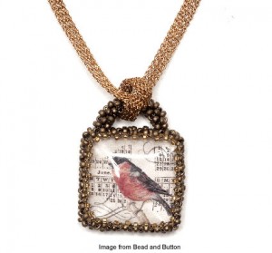 birds of a feather pendant from Bead and Button