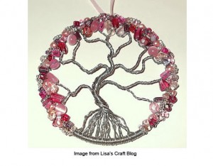 wire wrapped tree of life ornament