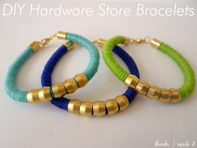 DIY Hardware Store Bracelets